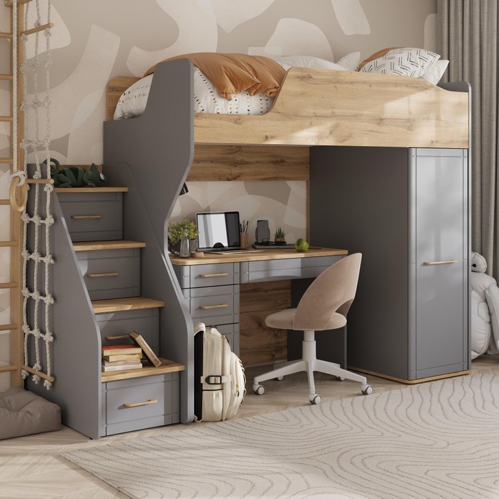 Кровать-чердак левая Кассия