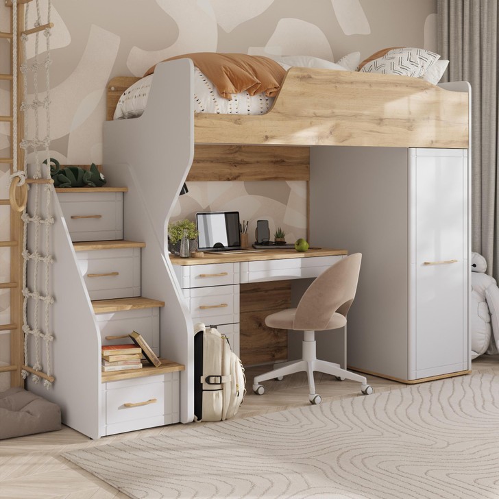 Кровать-чердак левая Кассия