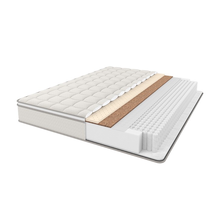 Матрас Латте Карамель 160x200 с пружинным блоком TFK Multi и топпером