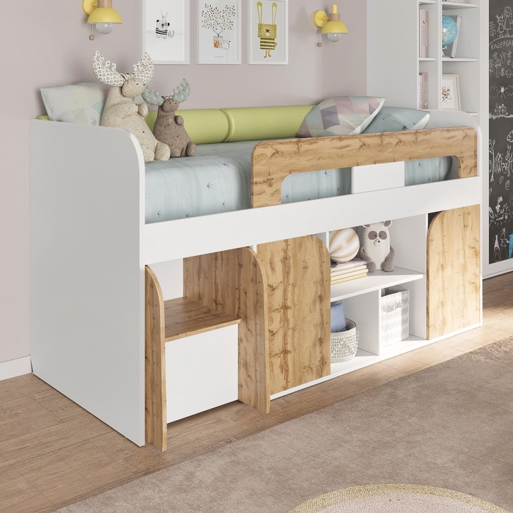 Кровать с полками Аллегро 90x200