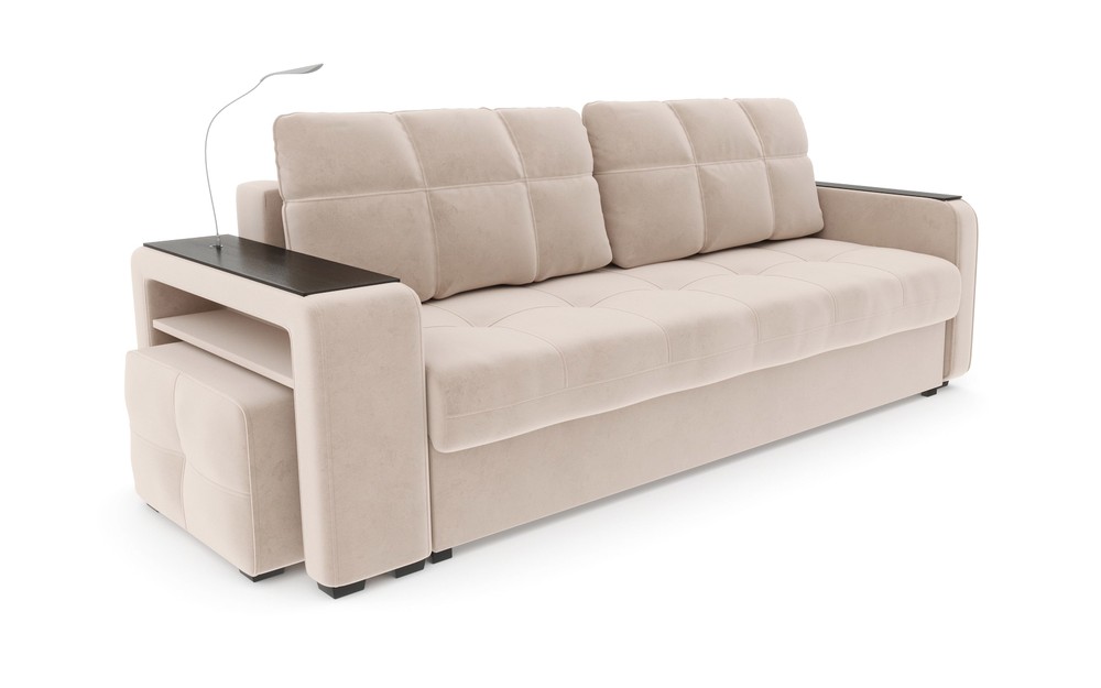 Диван Киль-4 с левым пуфом в стиле скандинавский, современный, с ...