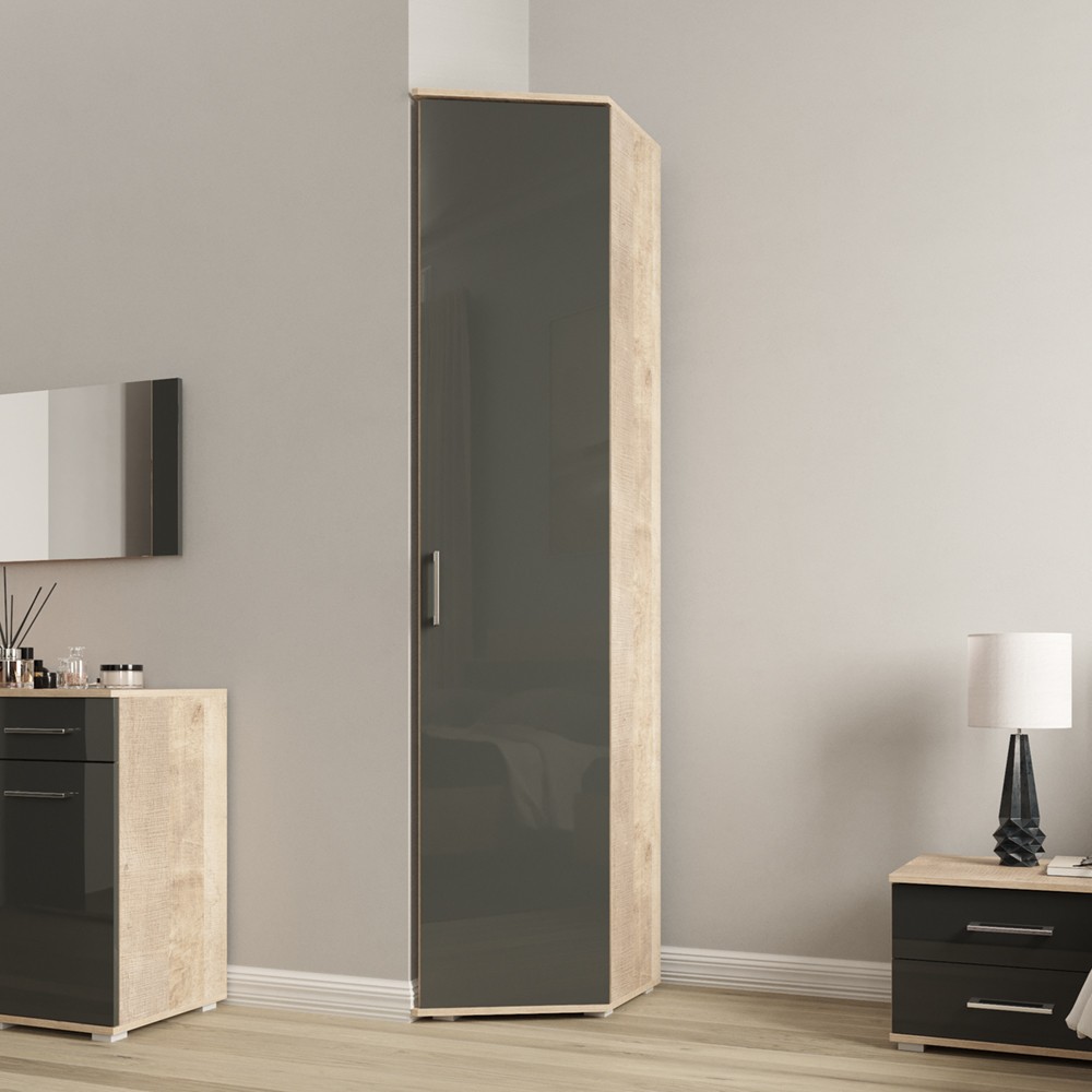 Шкаф скошенный Авангард Дуб гранж песочный / антрацит купить в Москве ...