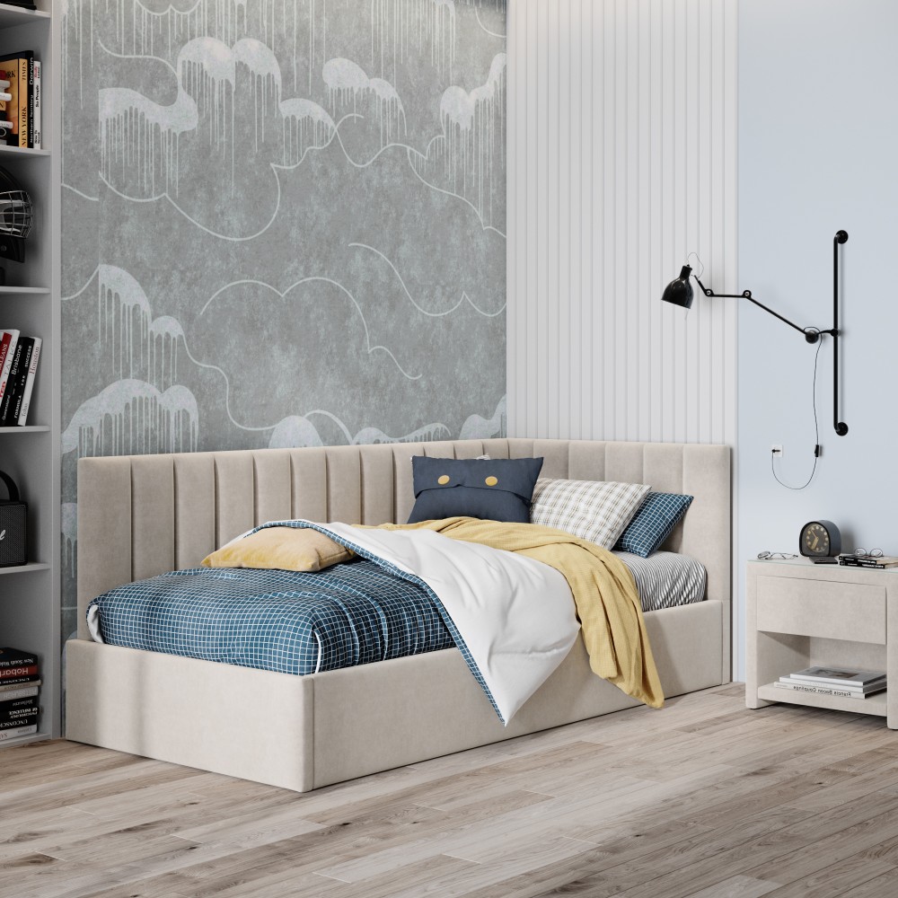 Кровать Трино 90 + матрас Ленокс + чехол Ми-ми-мишка купить в Москве ...