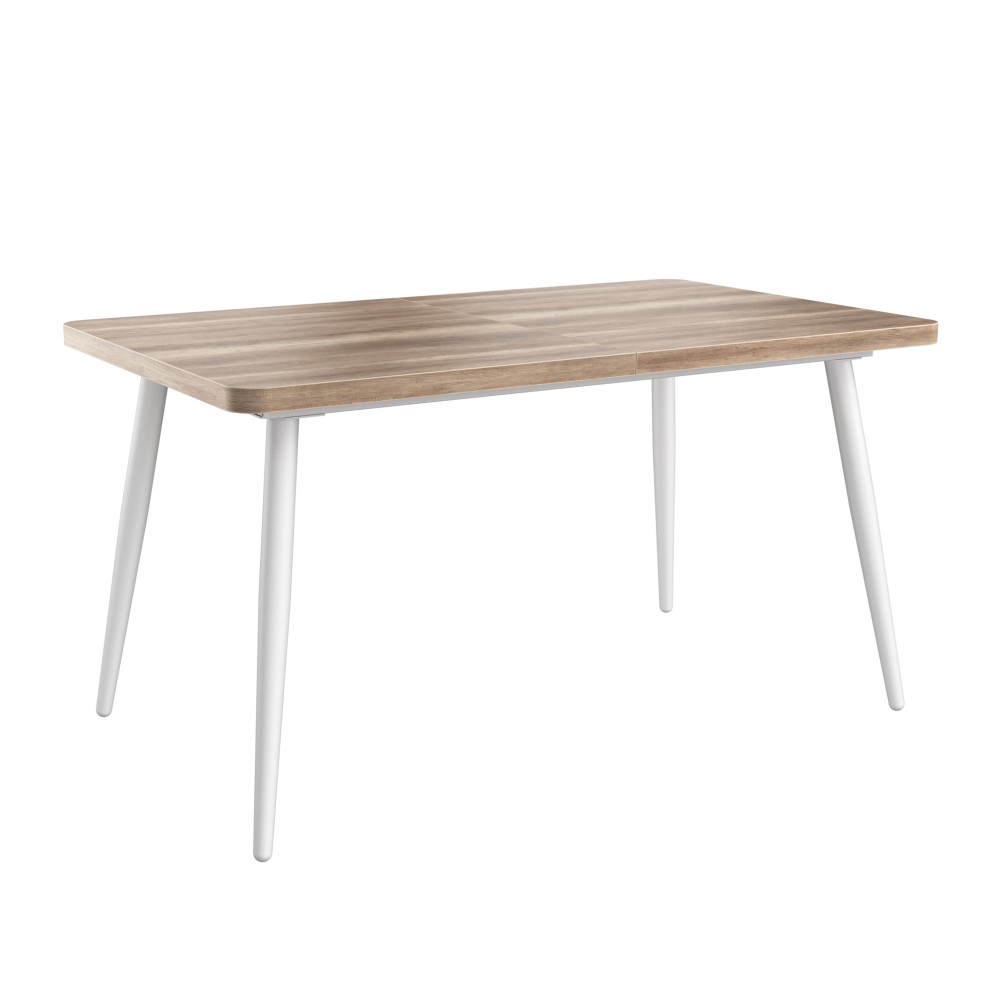 Стол обеденный раздвижной Лоран-140 Белый / Дуб каньон купить в Москве ...