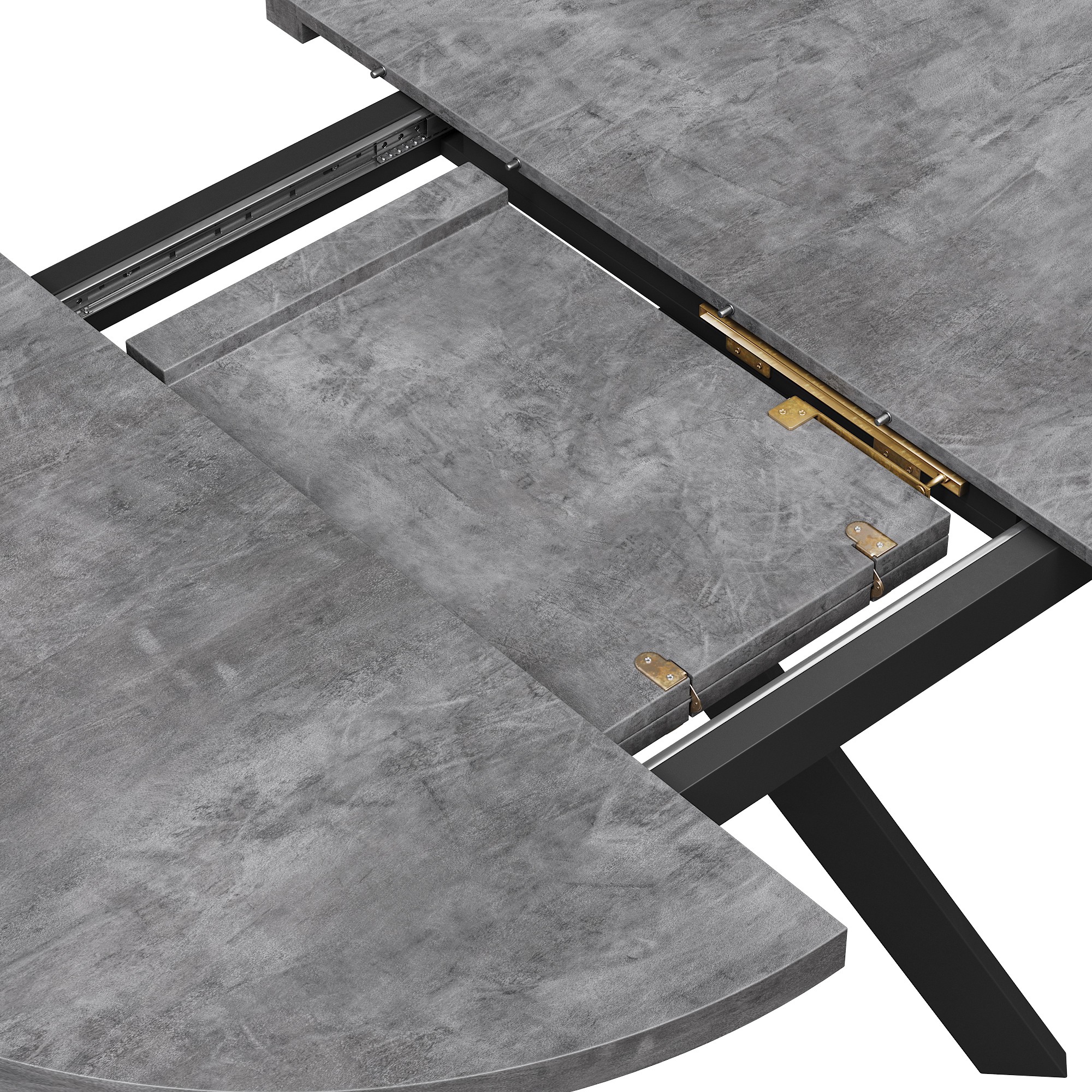 Стол обеденный раздвижной DANTE Черный / Дымчатая керамика купить в ...