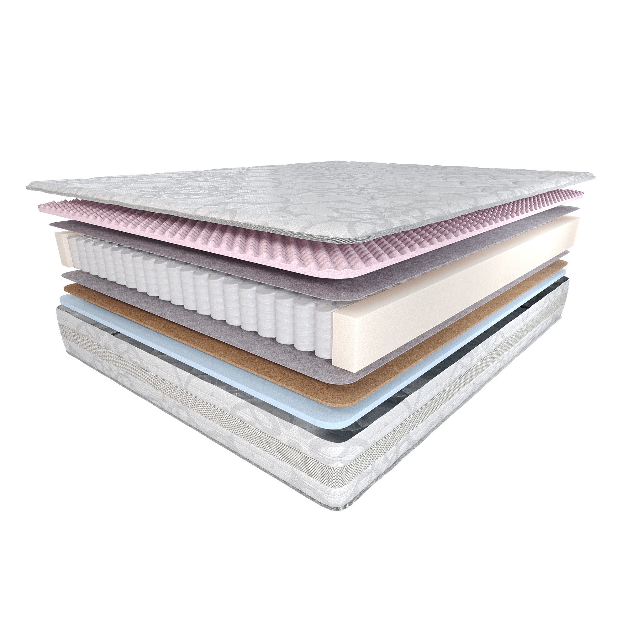 Матрас Индиго 180x200 с пружинным блоком Multipocket S1000 двусторонний ...