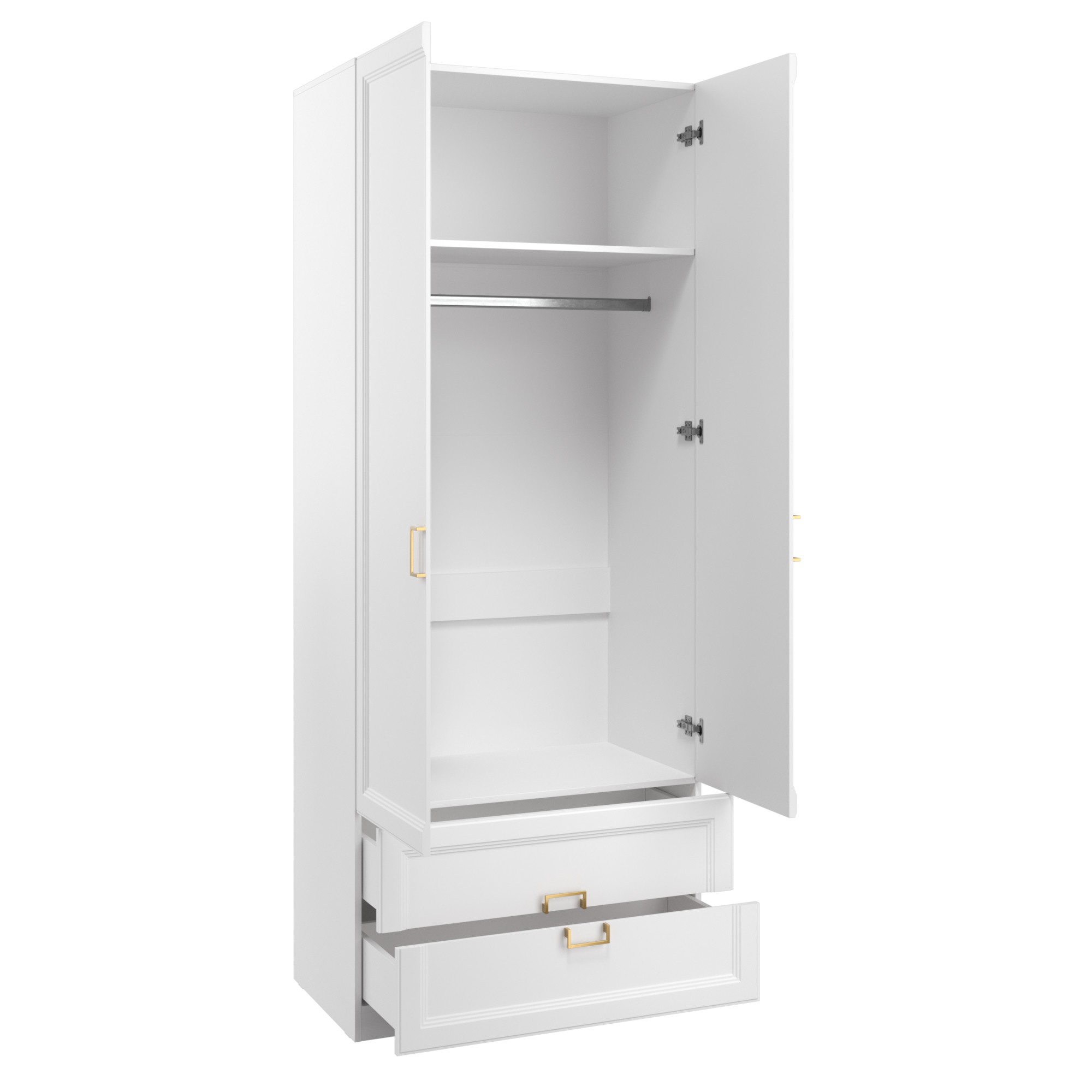 Шкафная группа Женева №3 Белый / Сантьяго софт купить в Москве — цена ...