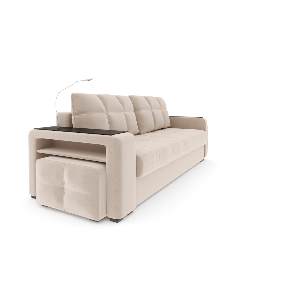 Диван Киль-4 с левым пуфом в стиле скандинавский, современный, с ...