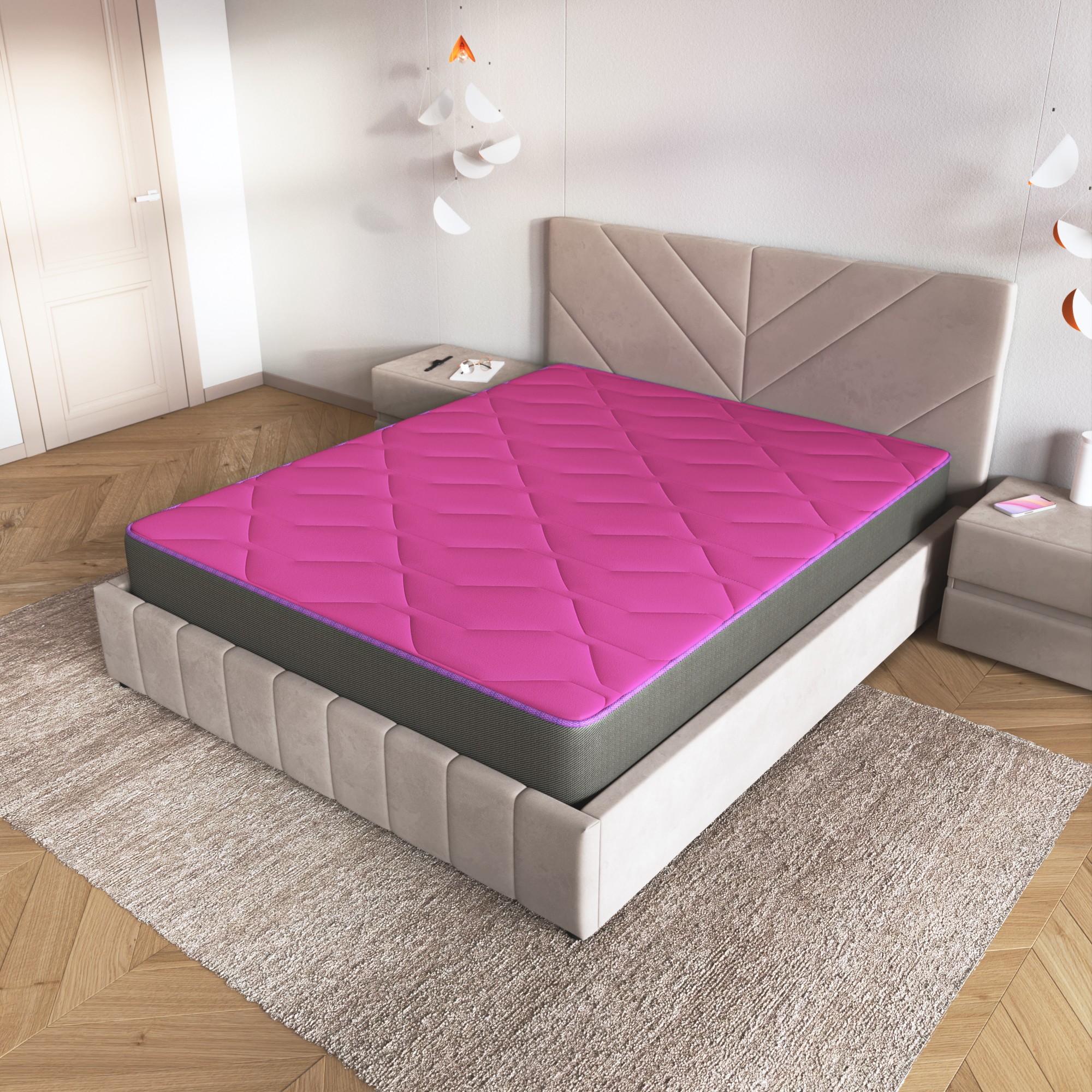 Матрас Либерти 180x200 с пружинным блоком 7 Zone Extra Flex средний ...