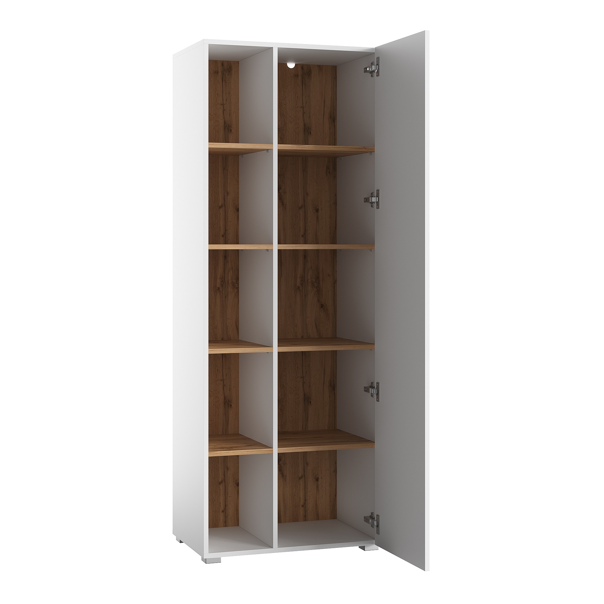 Шкаф-стеллаж Кассия Белый матовый / Дуб вотан купить в Москве — цена от ...