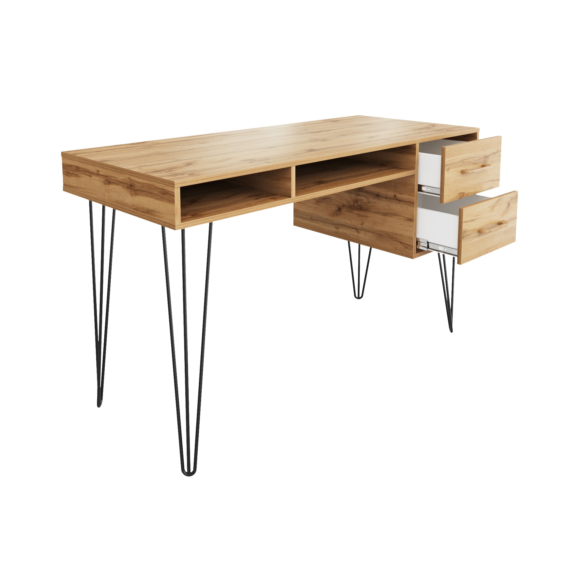 Письменный стол Кассия 1,4 Черный / Дуб вотан купить в Москве — цена от ...