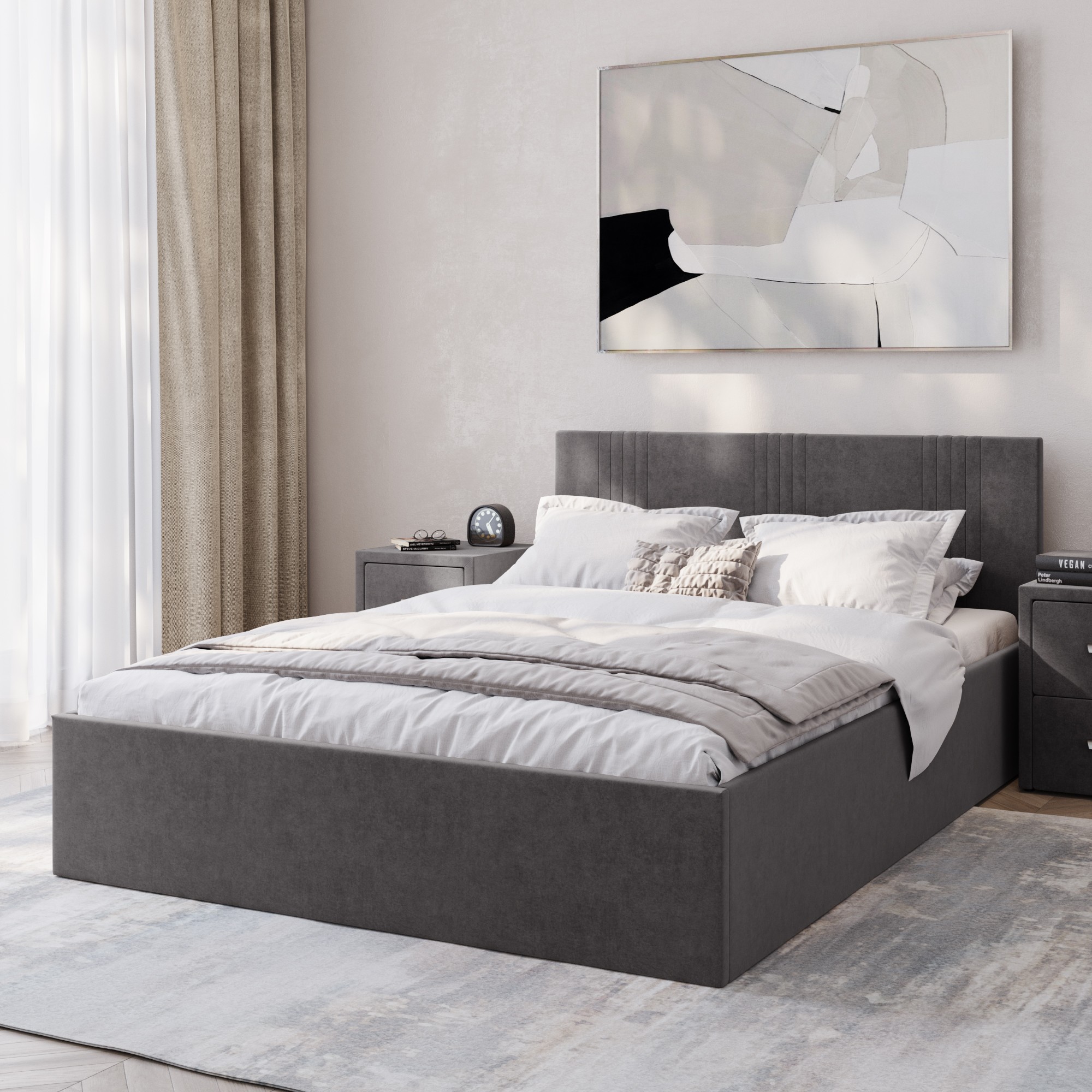 Кровать с подъемным механизмом Элис 140x200 + матрас Барон купить в ...