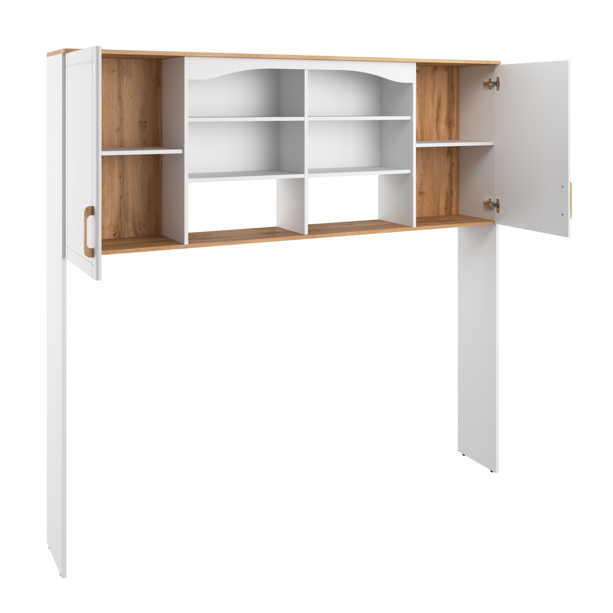 Шкаф-стеллаж Кассия Белый / Дуб вотан купить в Москве — цена от ...