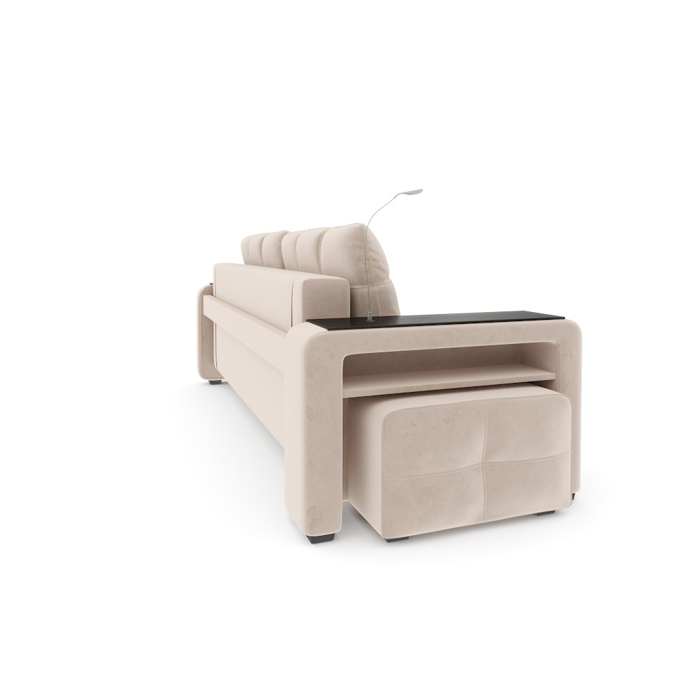 Диван Киль-4 с левым пуфом в стиле скандинавский, современный, с ...