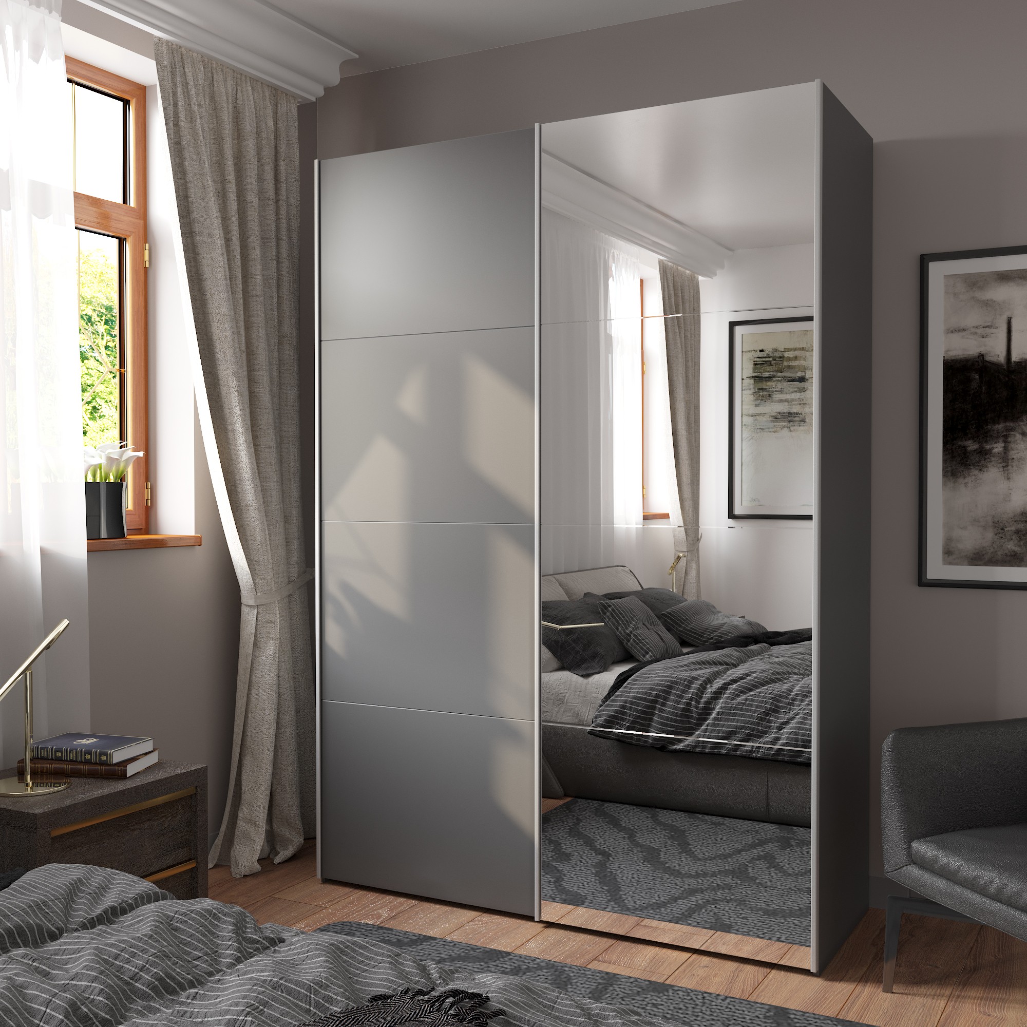 Шкаф-купе 2-дверный Корсо Серый диамант купить в Москве — цена от ...