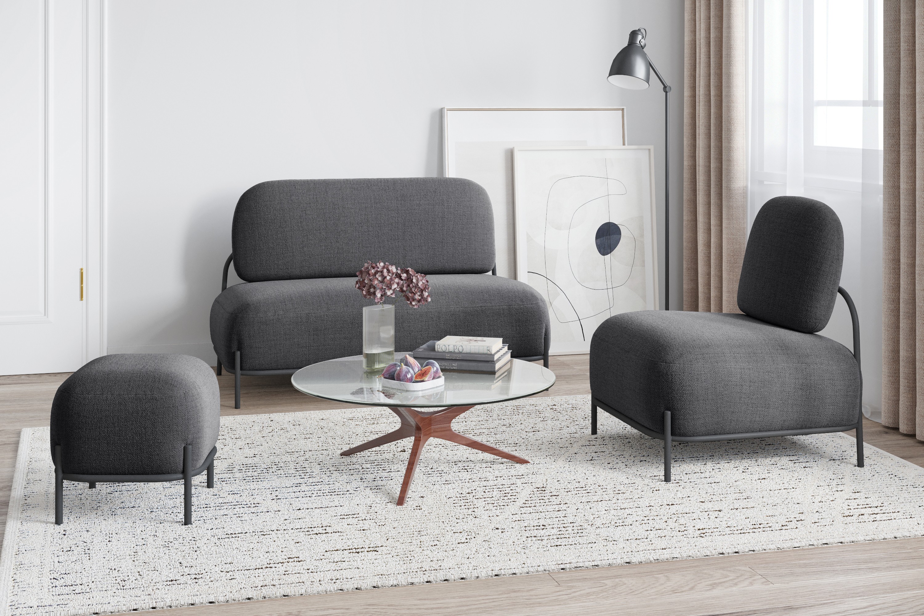 Пуф Луффи в стиле лофт, скандинавский, современный, с механизмом ...