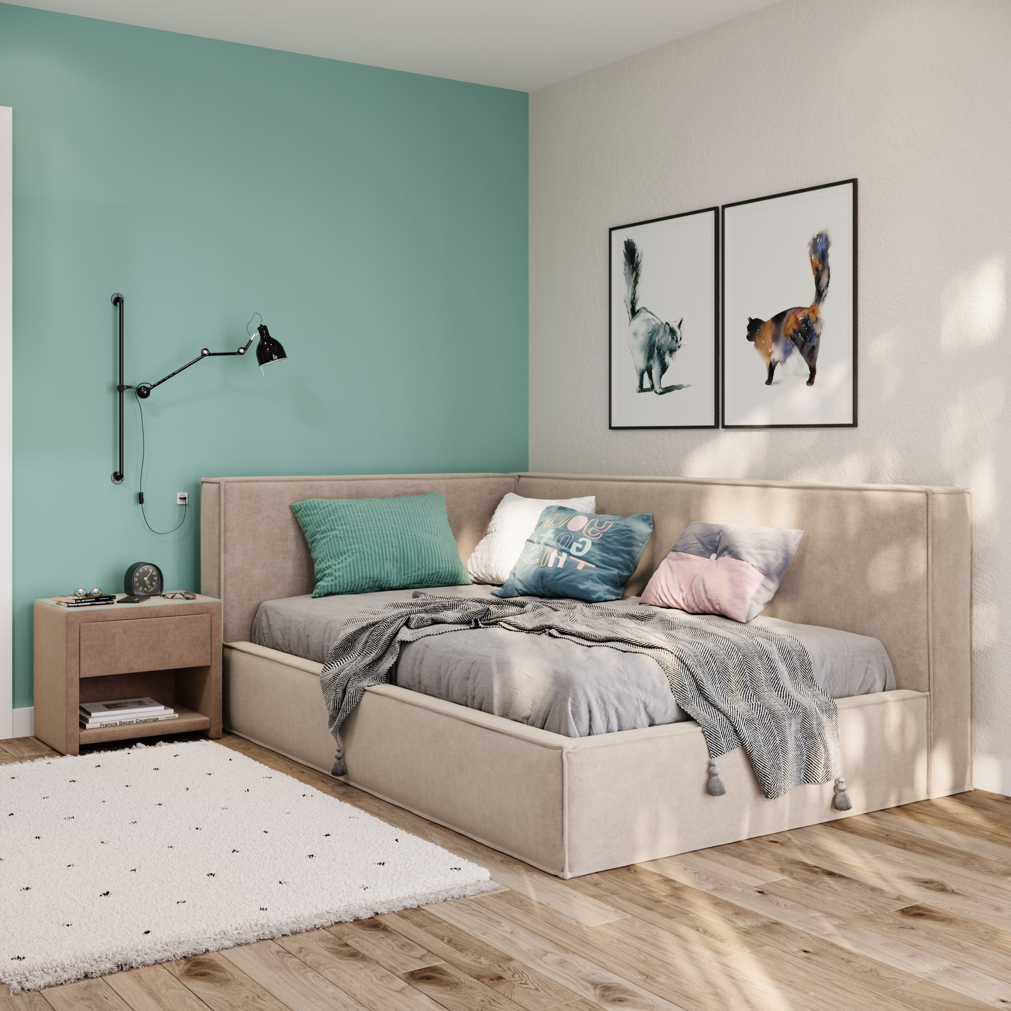Кровать с подъёмным механизмом 120x200