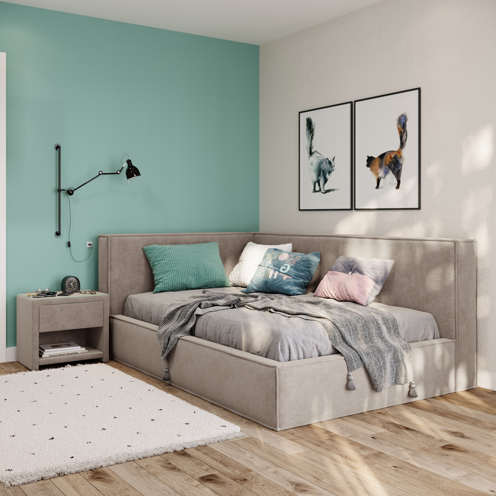 Кровать с подъёмным механизмом 120x200