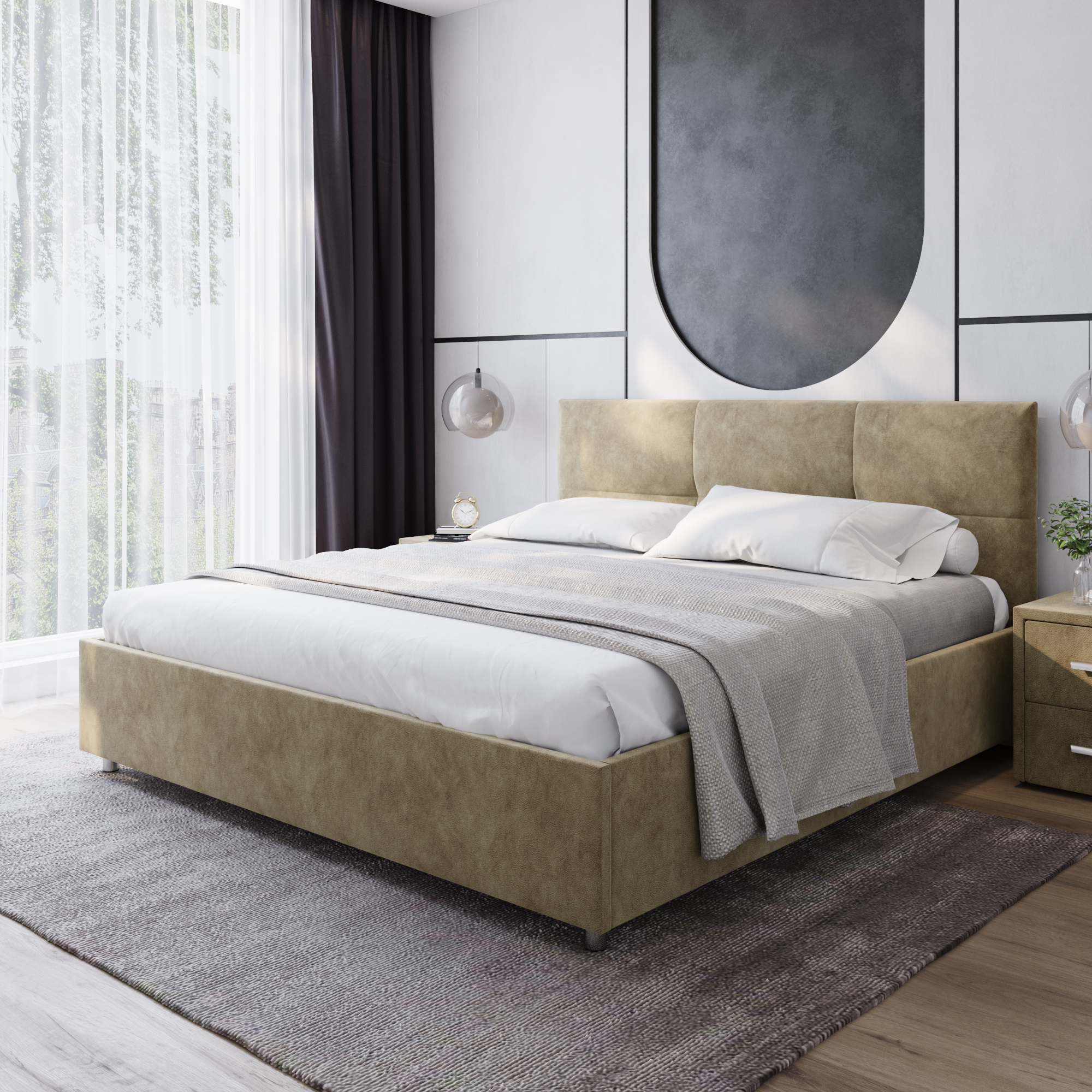 Кровать Альба 180x200 kashemir135