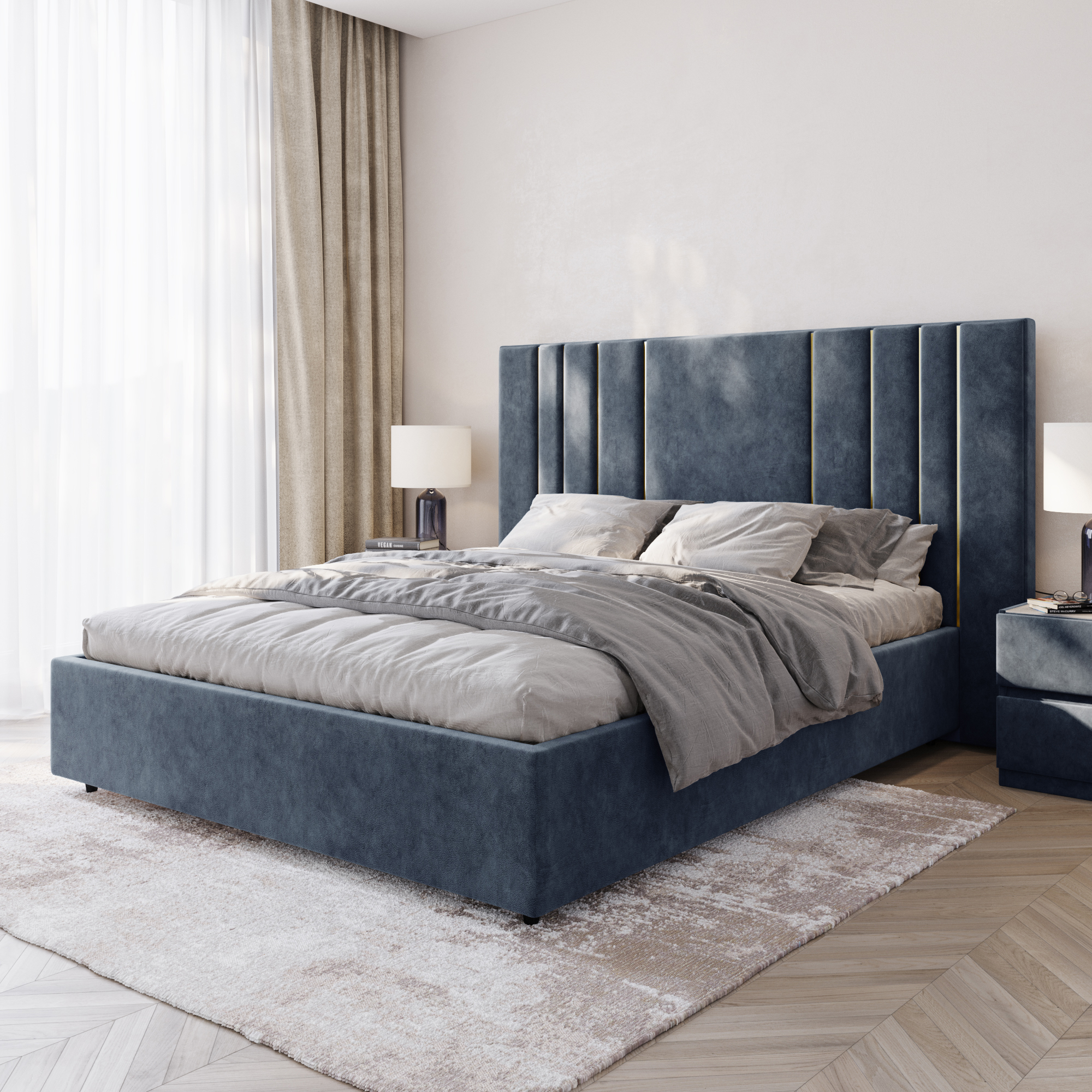 Кровать Рания 160x200 kashemir 796 золото