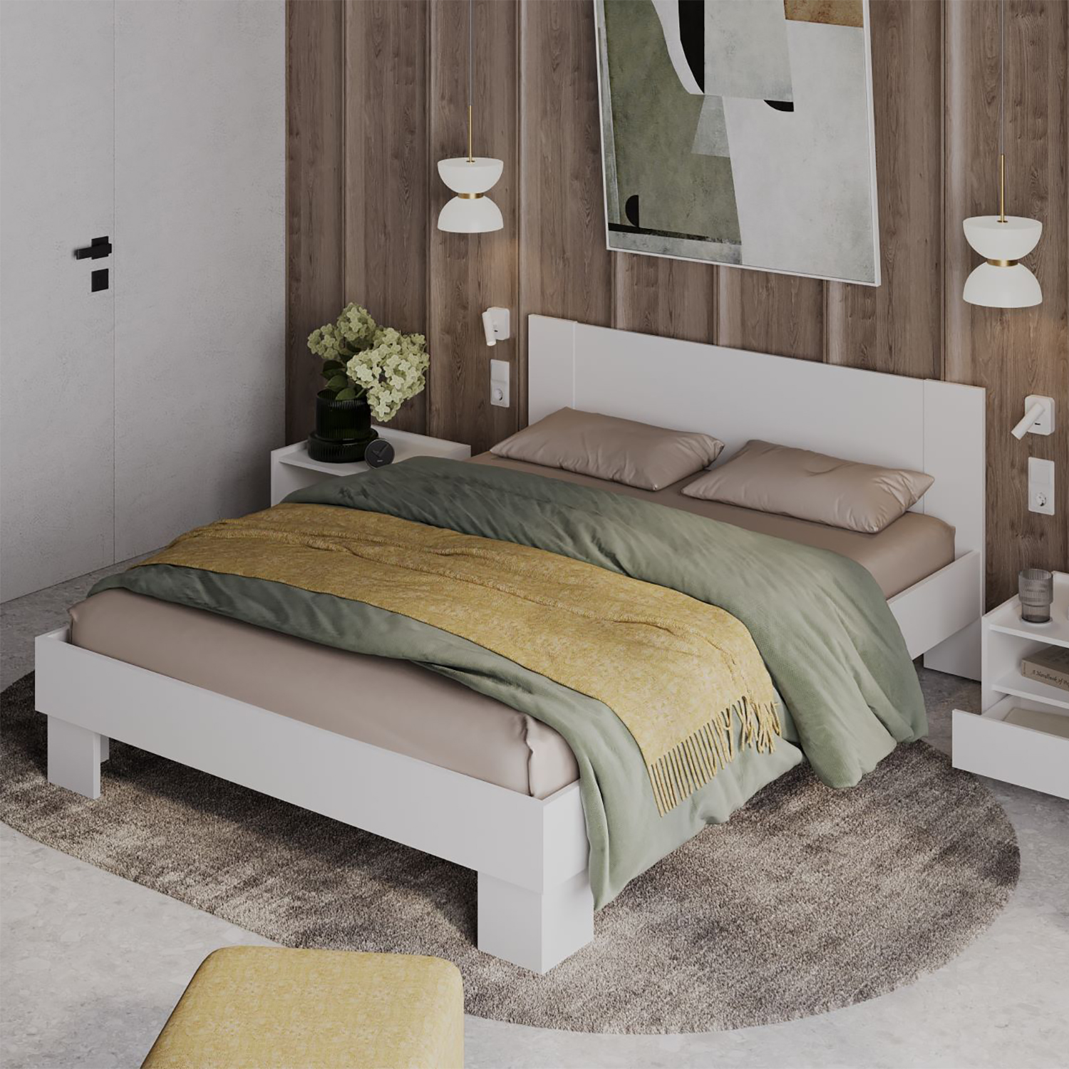 Кровать Мартина 160x200 белый