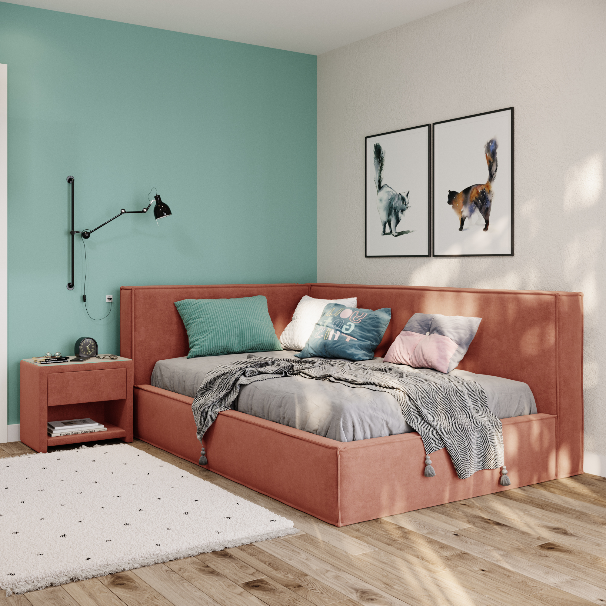 Кровать с подъёмным механизмом 120x200